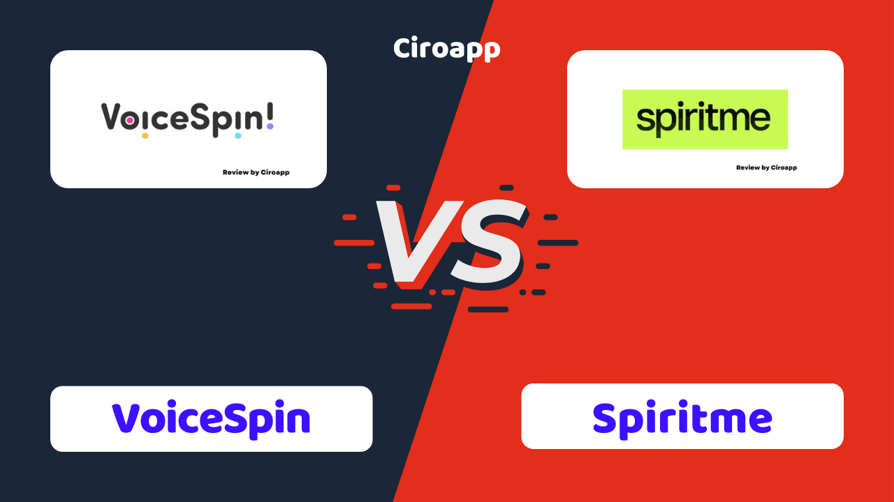 VoiceSpin vs Spiritme